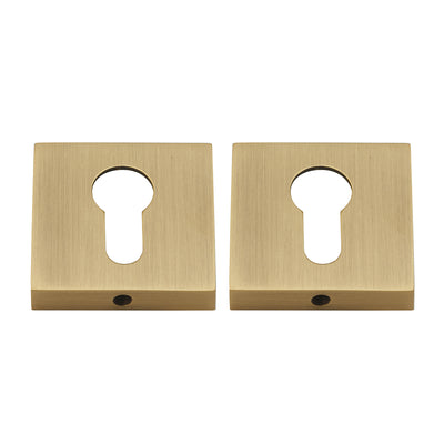 Yale Door Handle with Key Lock - Antique Brass BR9-121-FBS-KL