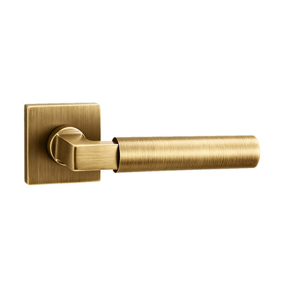 Yale Door Handle with Thumbturn - Antique Brass BR9-121-FBS-TB