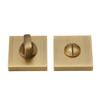 Yale Door Handle with Thumbturn - Antique Brass BR9-121-FBS-TB