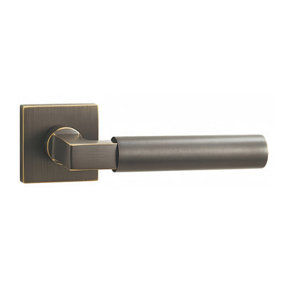 Yale Door Handle with Key Lock - Antique Bronze BR9-121-TCF-KL