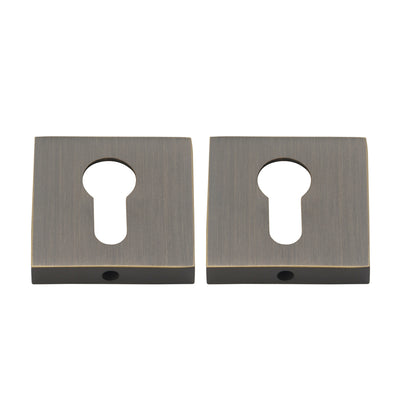 Yale Door Handle with Key Lock - Antique Bronze BR9-121-TCF-KL