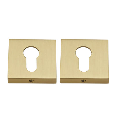 Matteo Door Handle with Key Lock - Brushed Gold BR9-97-YLS-KL