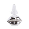 White & Silver Plated Ceramic Mouth Deocrative Object BSDD3510S