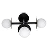 Uppsala Double Flushmount - Black CA1034B