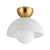 Barrie Flushmount - Gold & White CA49386T