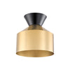 Avesta Flushmount - Gold & Black CAC9808B