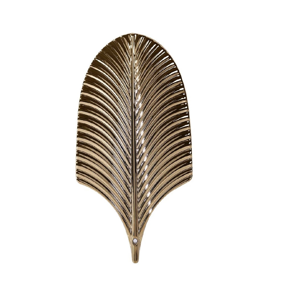 Gold Ceramic Leaf Wall Décor CY3839J