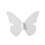White Porcelain Butterfly - Medium CY3874W4