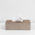 Leather & Wood Tissue Box Cover - Taupe CZ-B-A-0056