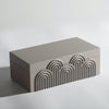 Grey Resin Decorative Box - Large CZ-B-B-0354