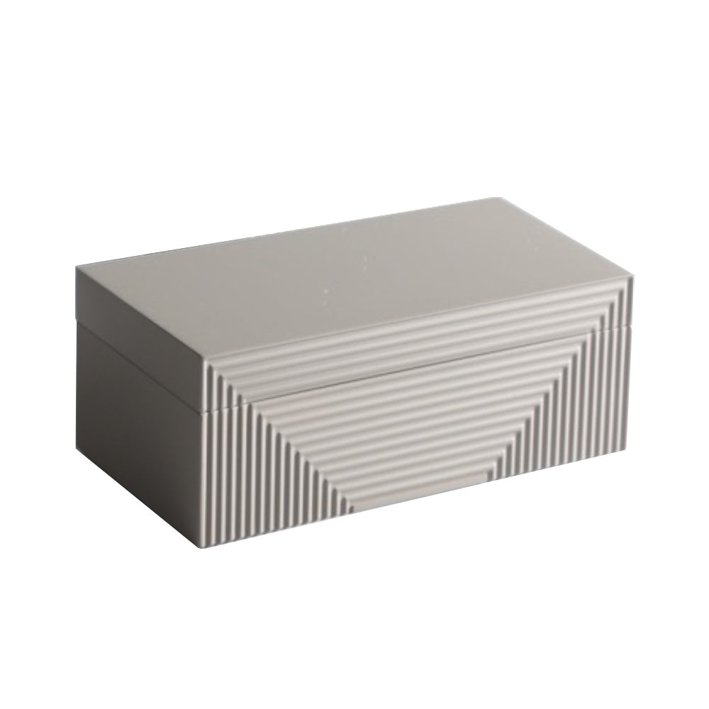 Grey Resin Decorative Box - Large CZ-B-B-0358