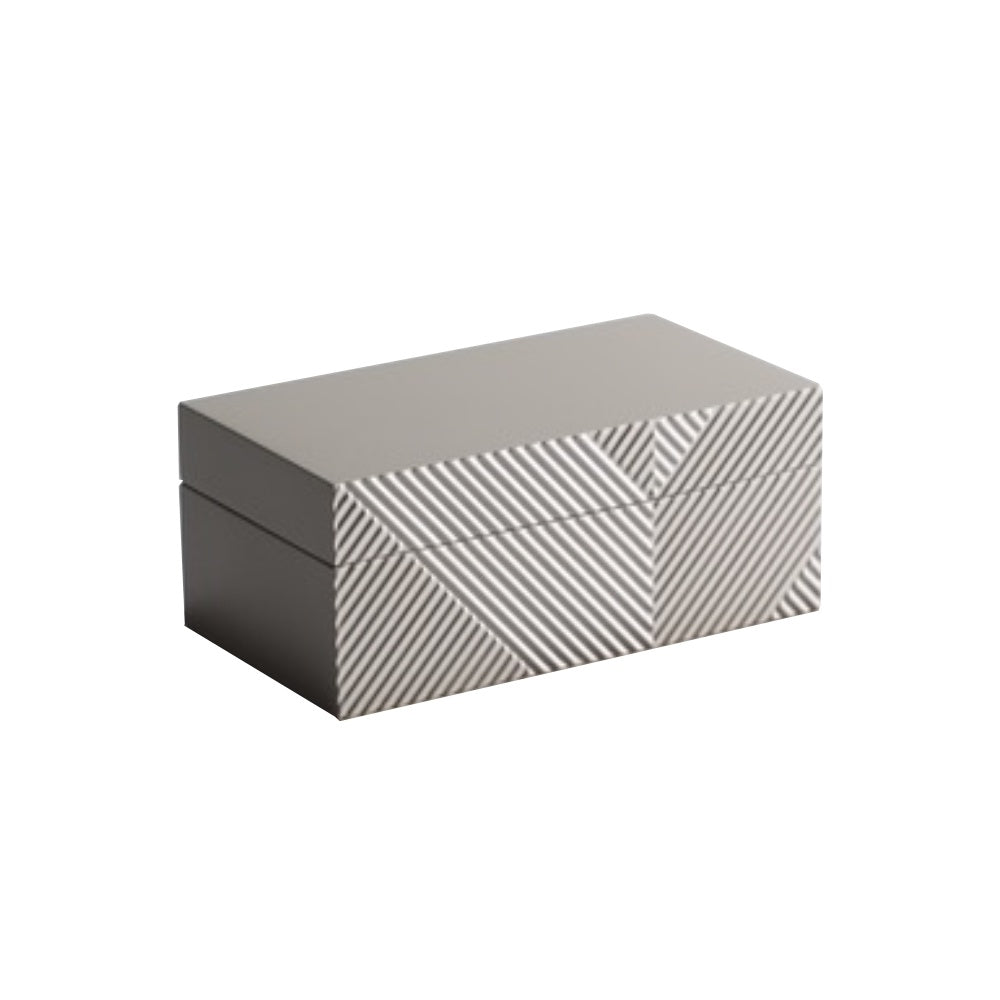 Grey Resin Decorative Box - Small CZ-B-B-0365