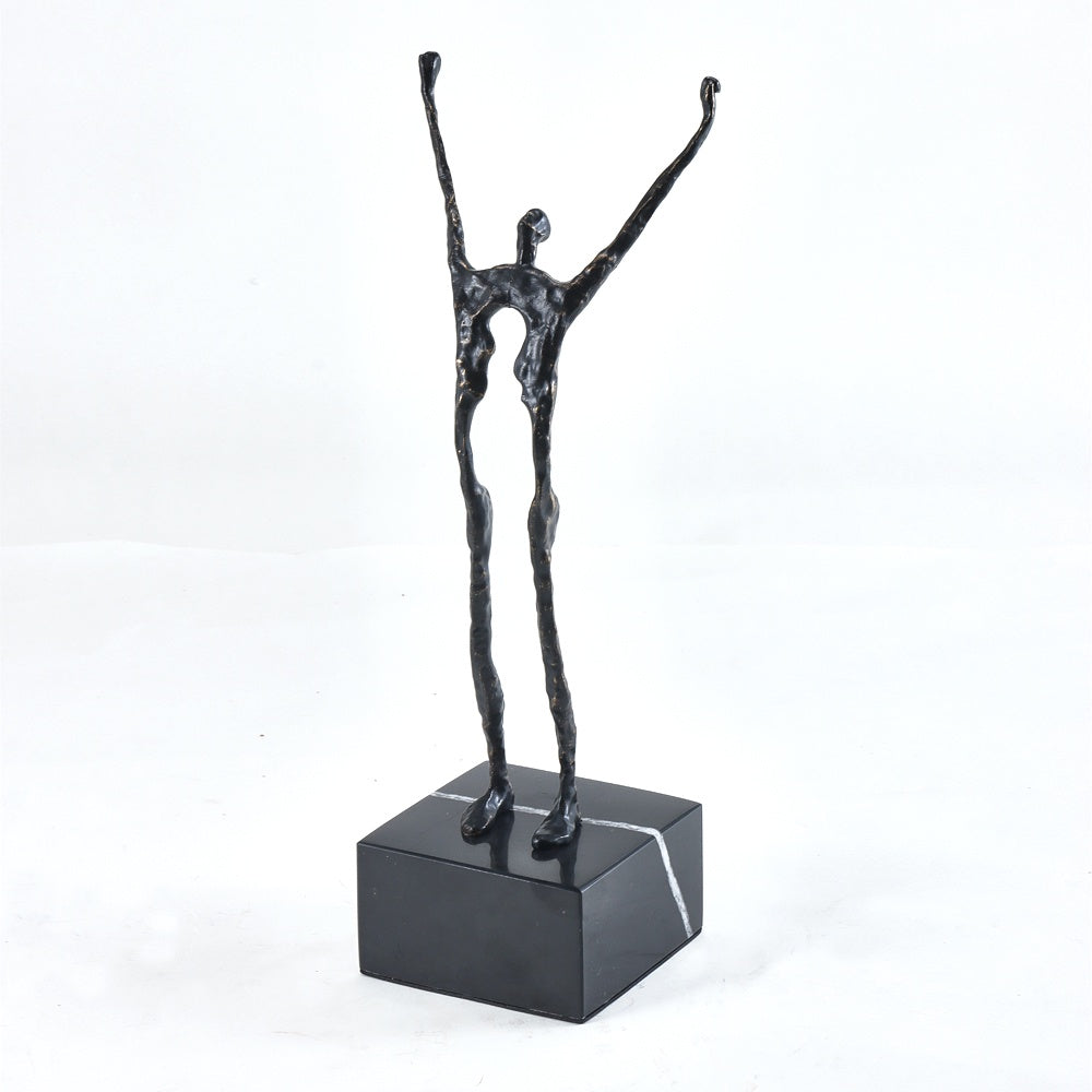 Black Metal Abstract Figurative Sculpture CZ-S-B-0025