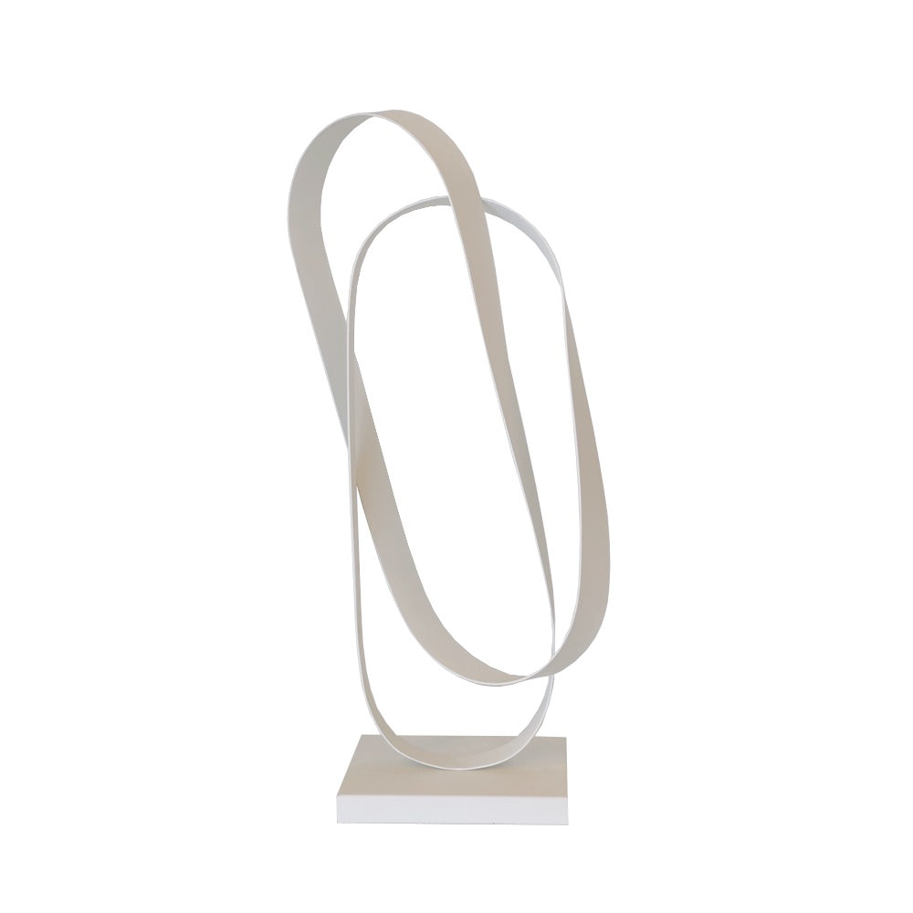 White Abstract Iron Sculpture CZ-S-B-0136