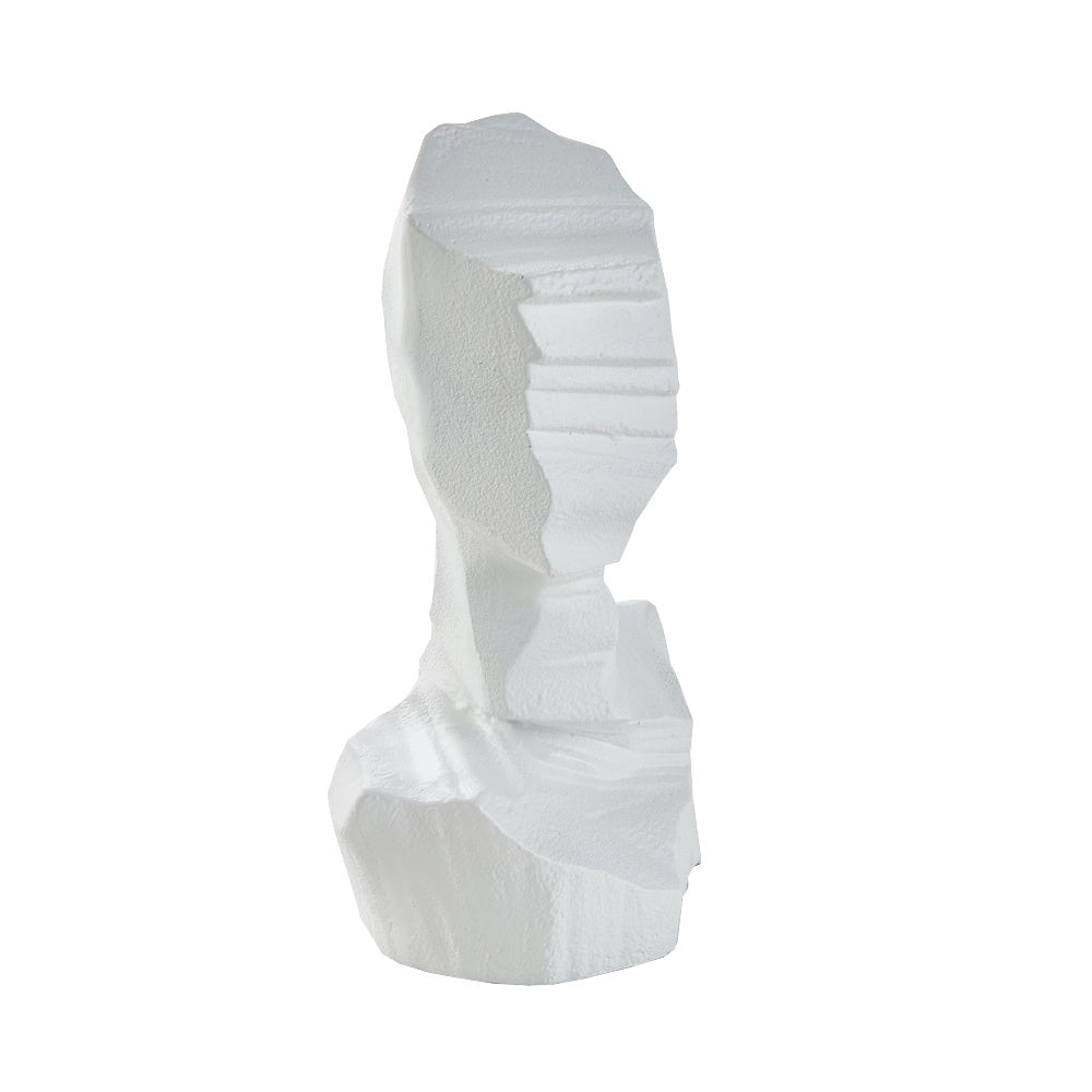 White Resin Abstract Figurative Sculpture CZ-S-B-0299