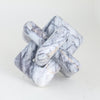 White Marble Loop Sculpture - Large CZ-S-B-0454