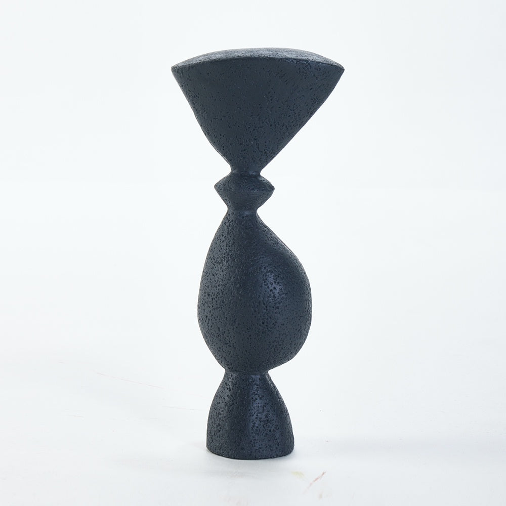 Black Resin Abstract Sculpture CZ-S-C-0010