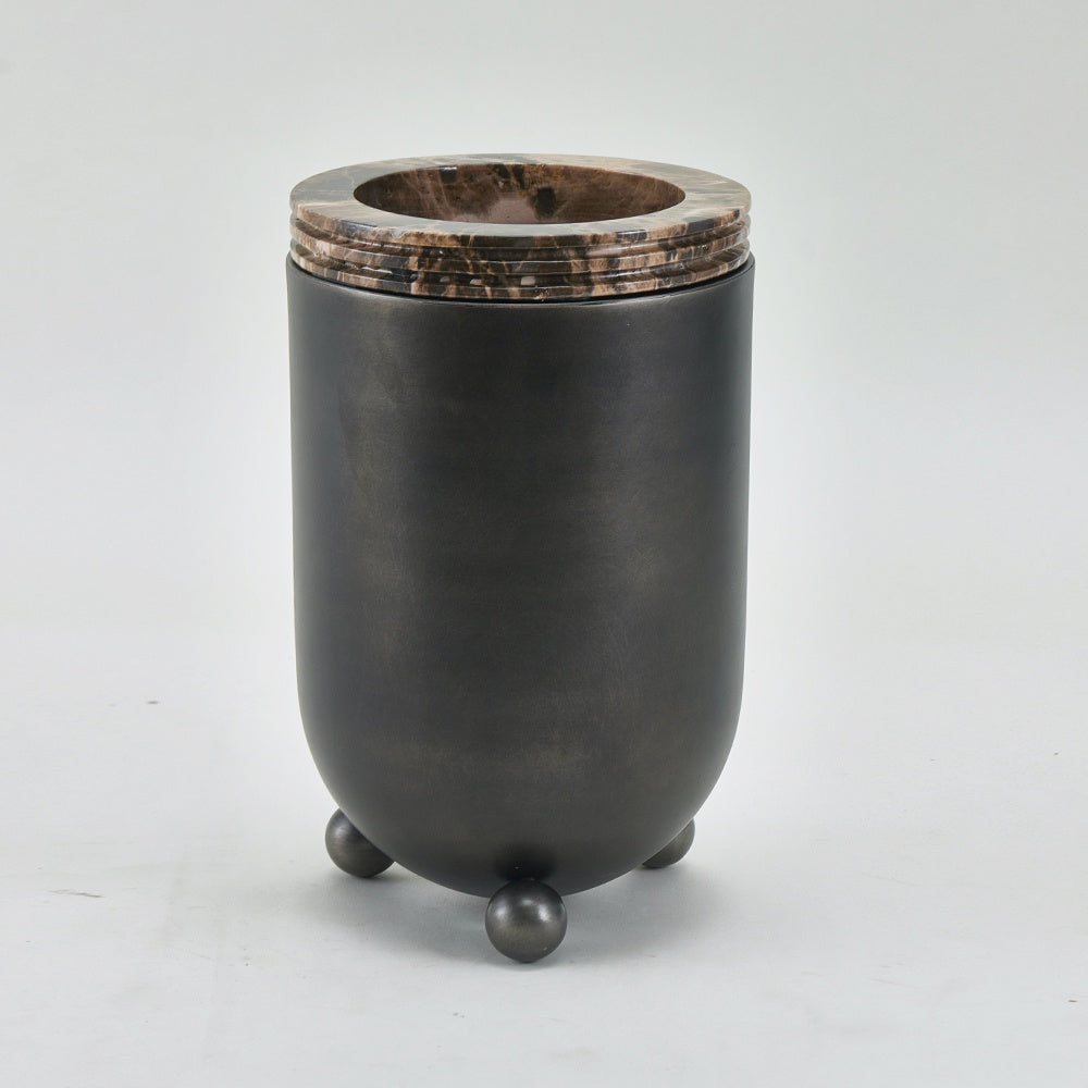 Dark Bronze & Brown Iron & Resin Decorative Vase CZ-S-C-0076