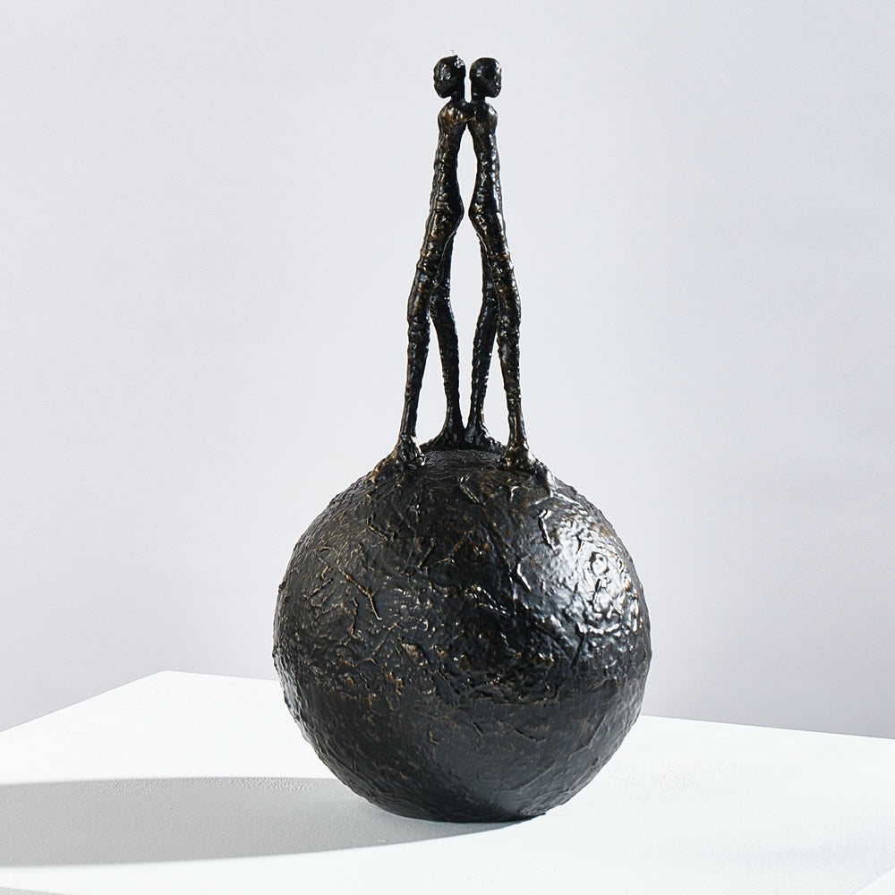 Black Metal Figurative Sculpture CZ-S-C-0185