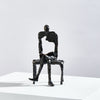 Black Metal Figurative Sculpture CZ-S-C-0187