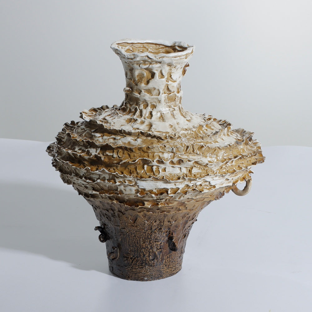Brown Resin Vase CZ-V-B-0047