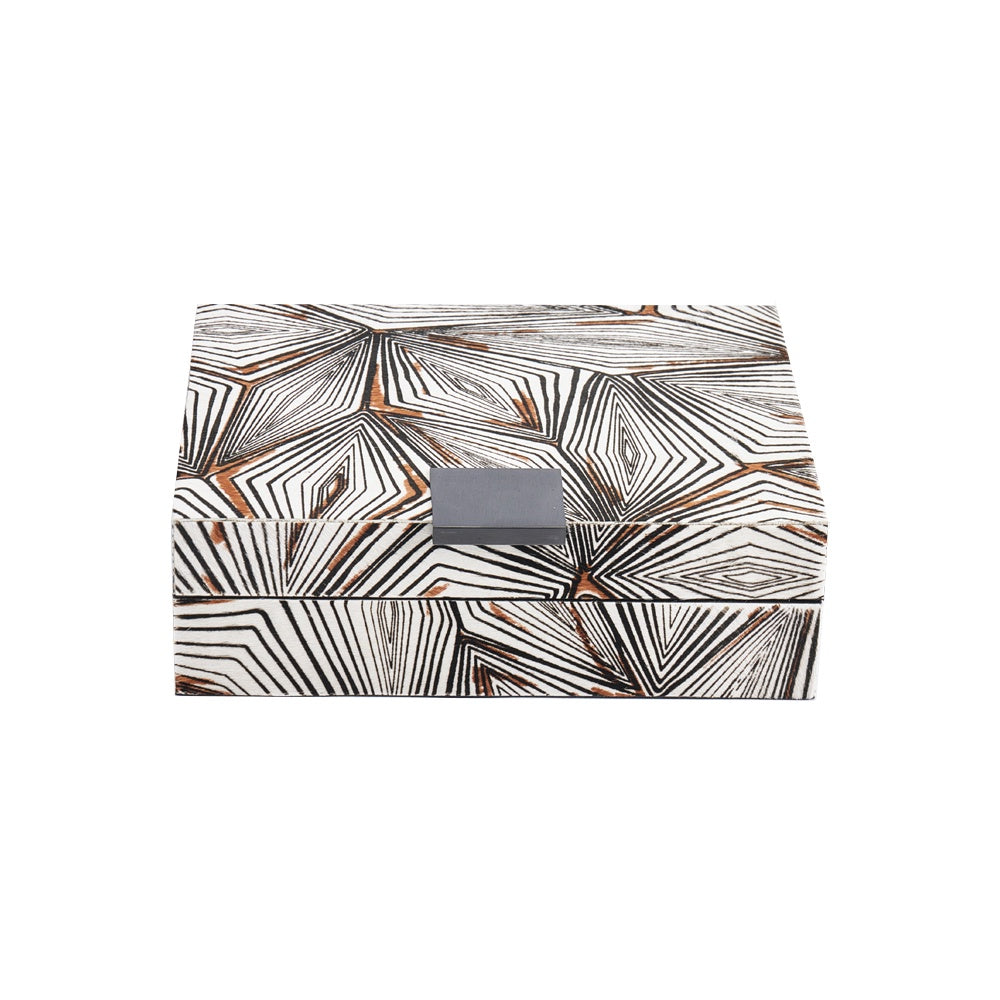Grey Hair-on-Hide Decorative Box - Small CZ0009S