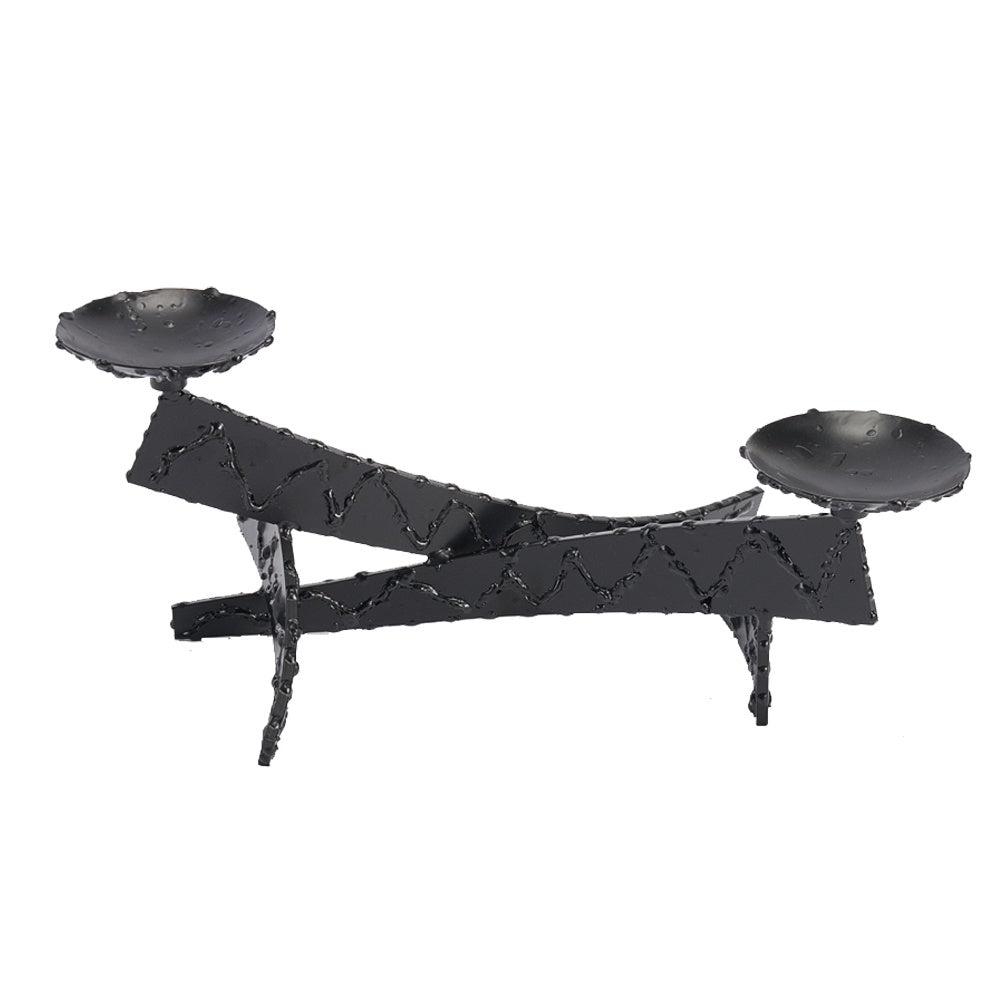 Dark Bronze Iron Candleholder CZ0023