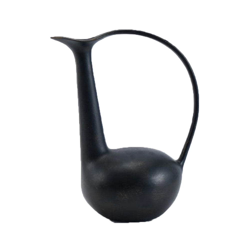 Black Resin Abstract Vase CZ0028