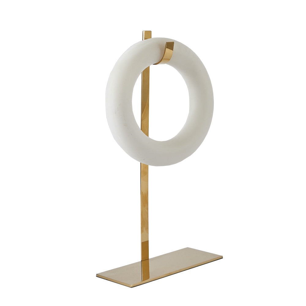 Metal & Resin Geometric  Sculpture - Large CZ0062BL