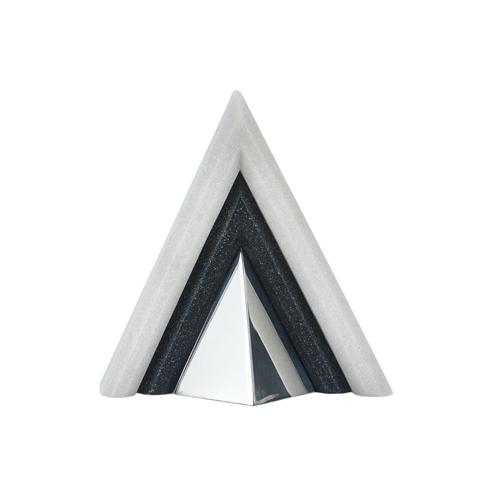 Resin & Metal Geometric Sculpture CZ0073A