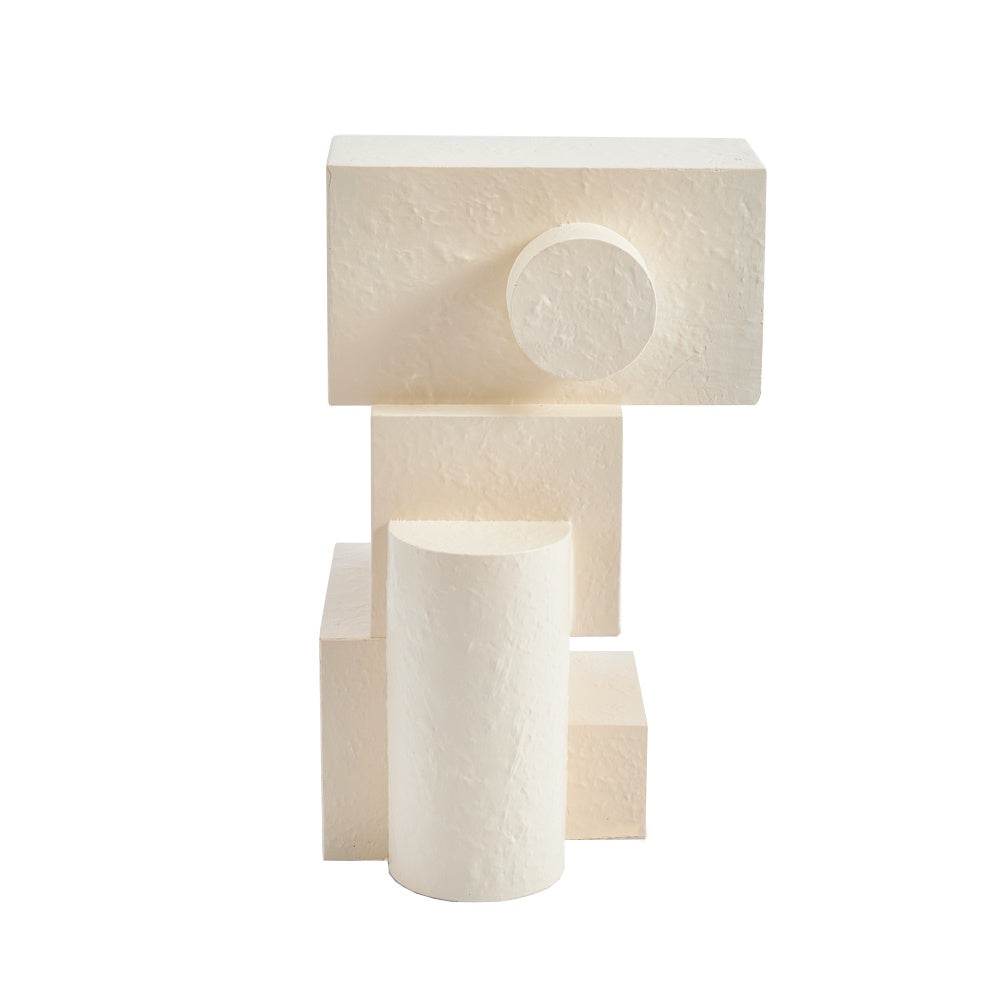 Beige Resin Abstract Sculpture CZ0104