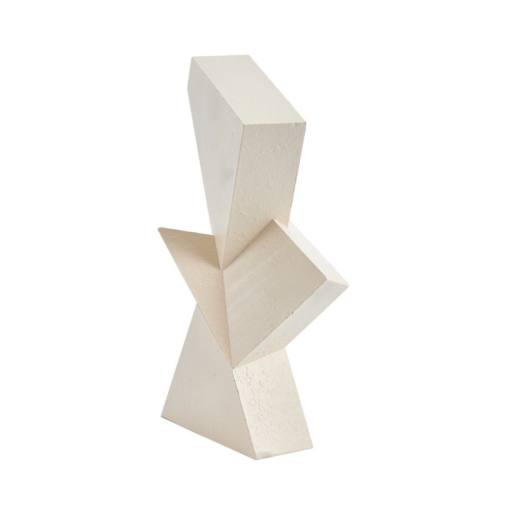 Beige Resin Abstract Sculpture CZ0106