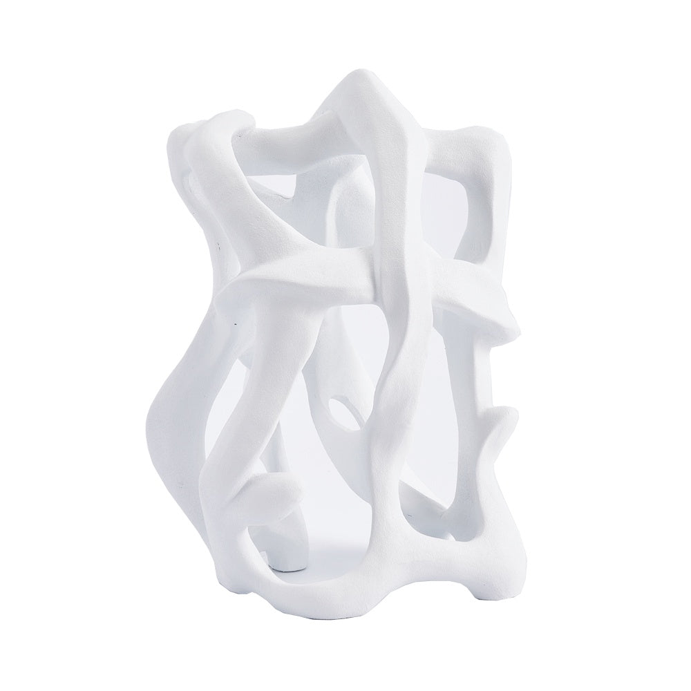 White Resin Abstract Sculpture CZ0108A