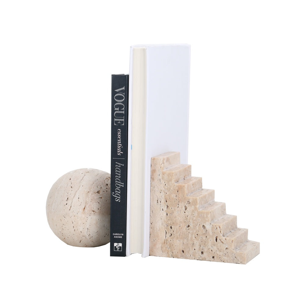 Beige Stone Bookends (Set of 2) CZ3002
