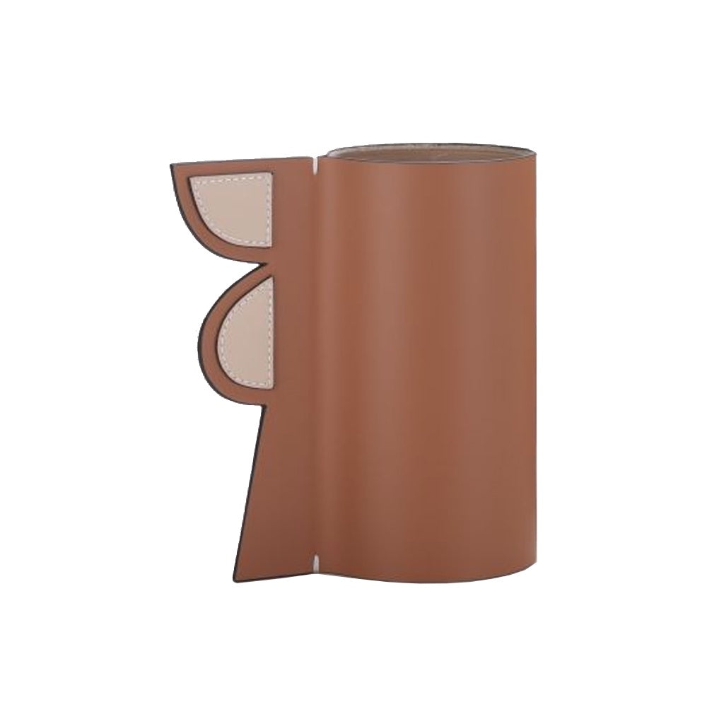 Clay PU Leather & Glass  Vase - Small CZ3006CS