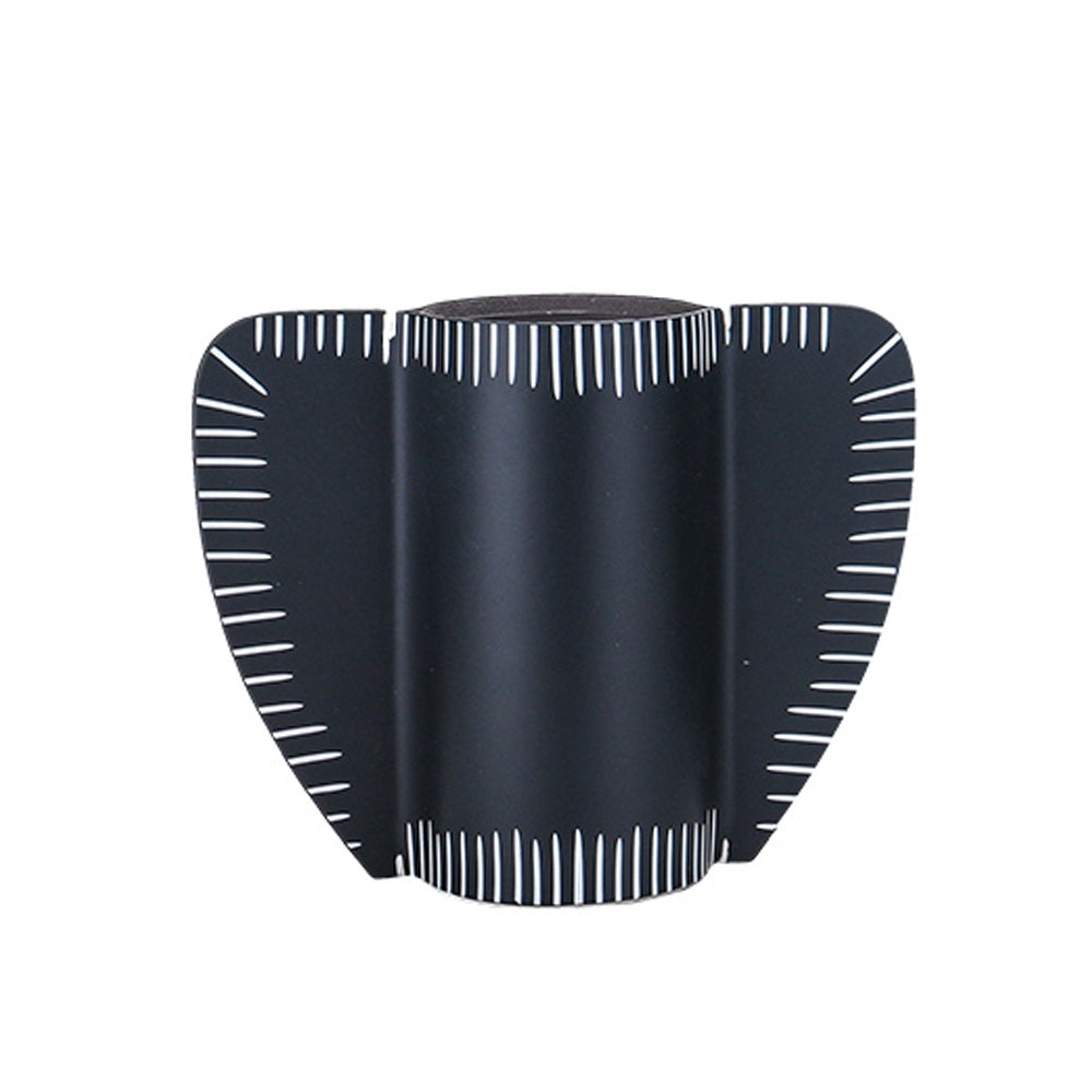 Black PU Leather & Glass  Vase - Small CZ3007BS