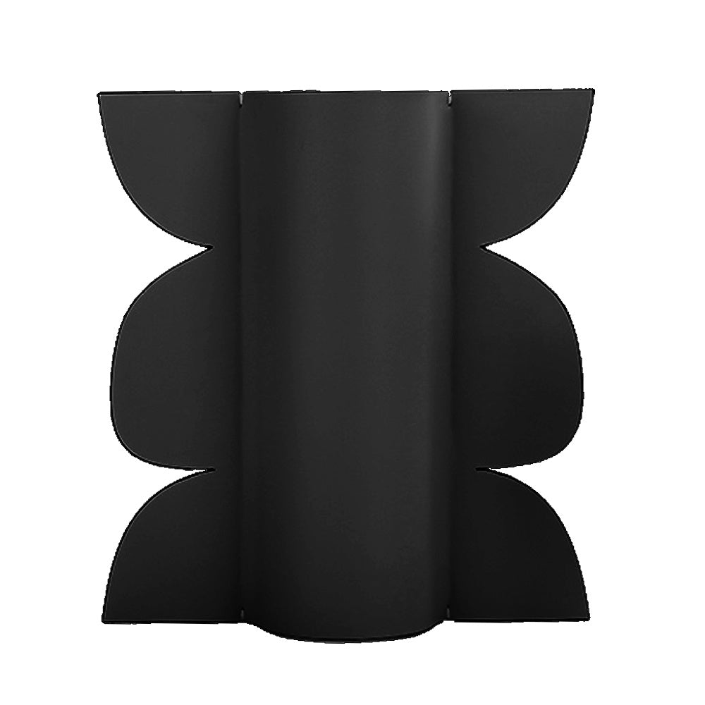 Black PU Leather & Glass  Vase - Large CZ3009BL