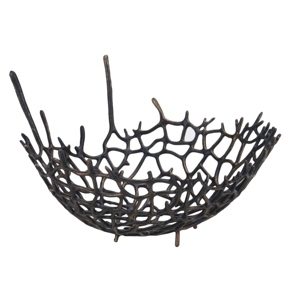 Dark Bronze Metal Decorative Bowl CZ3011AM