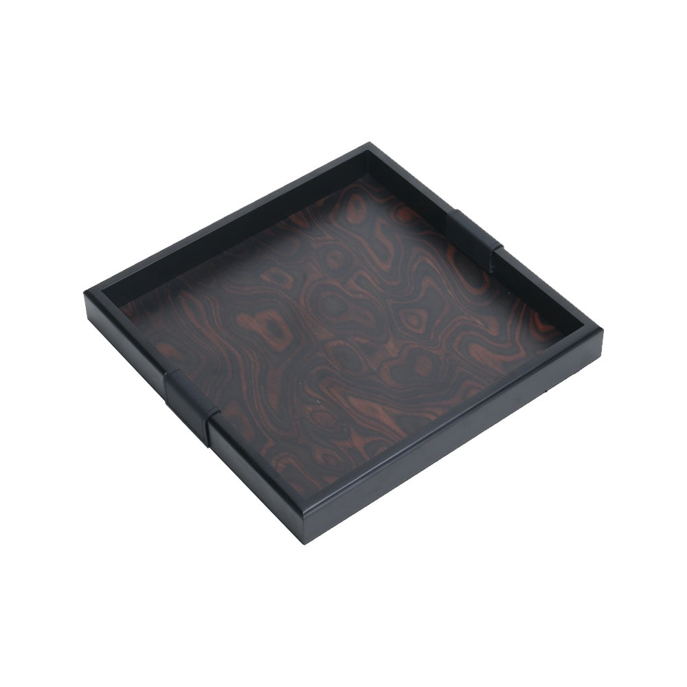 Square Matte Lacquer Tray - Dark CZ3043