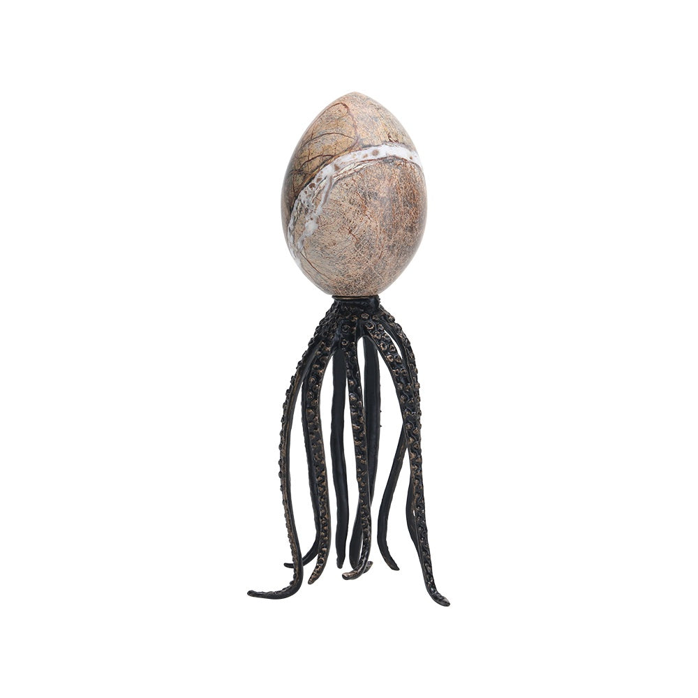 Metal & Stone Octopul Sculpture - Light CZ3124A