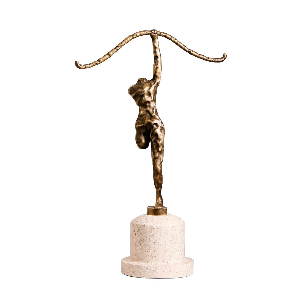 Bronze Metal Figurative Sculpture with Marble Base CZ4087B