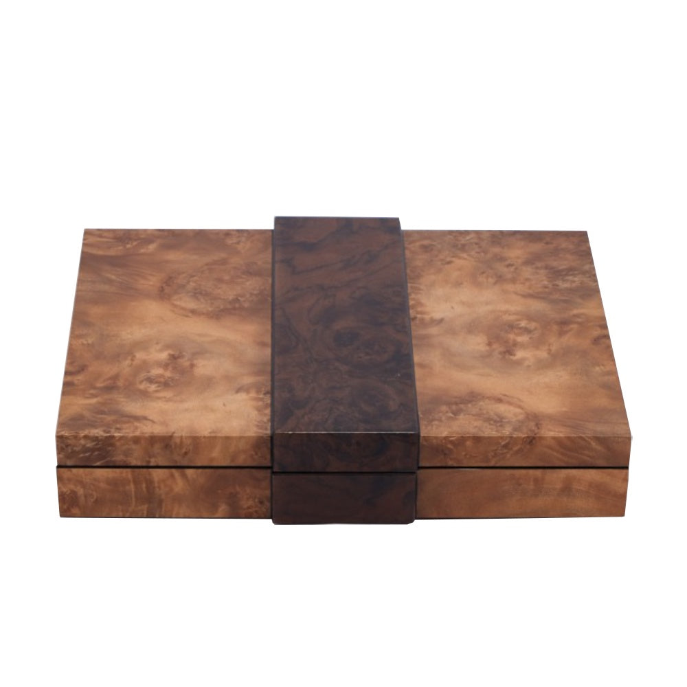 Two-Toned Piano Lacquer & Wooden Decorative Box CZB-1015