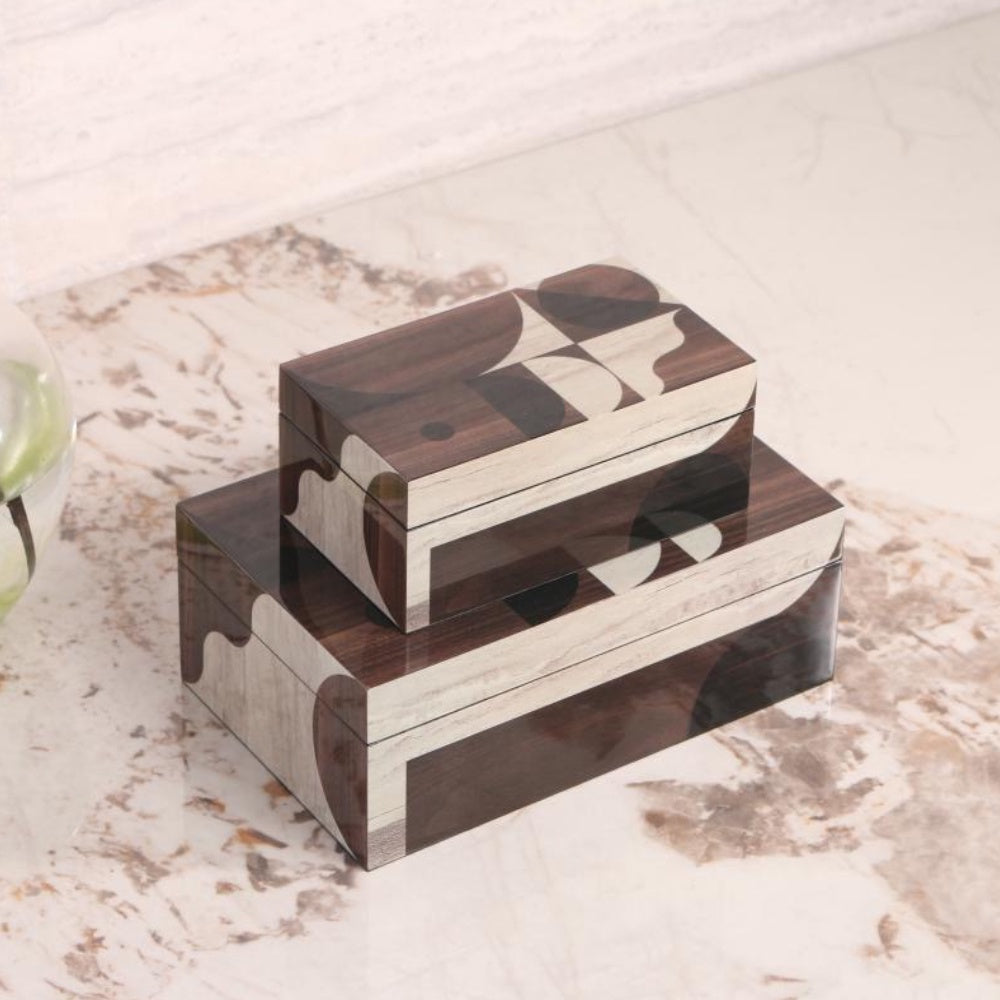 Wooden Inlay Decorative Box - Medium CZB-1021
