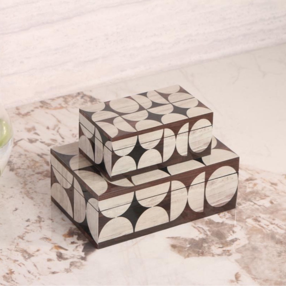 Wooden Inlay Decorative Box - Large CZB-1022