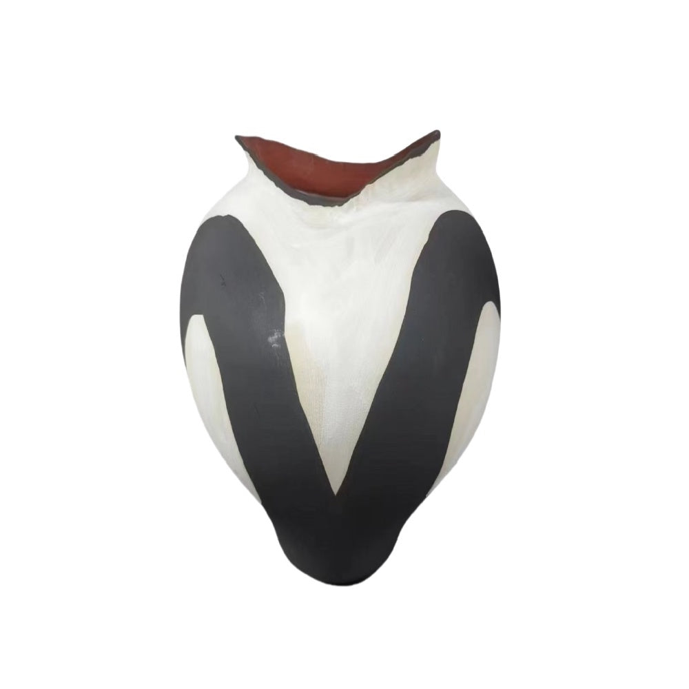 Black & White Ceramic Vase CZCV-0339