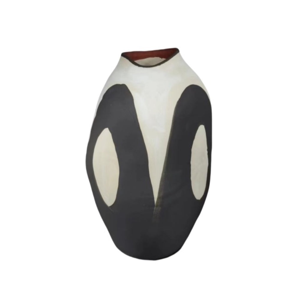 Black & White Ceramic Vase CZCV-0345