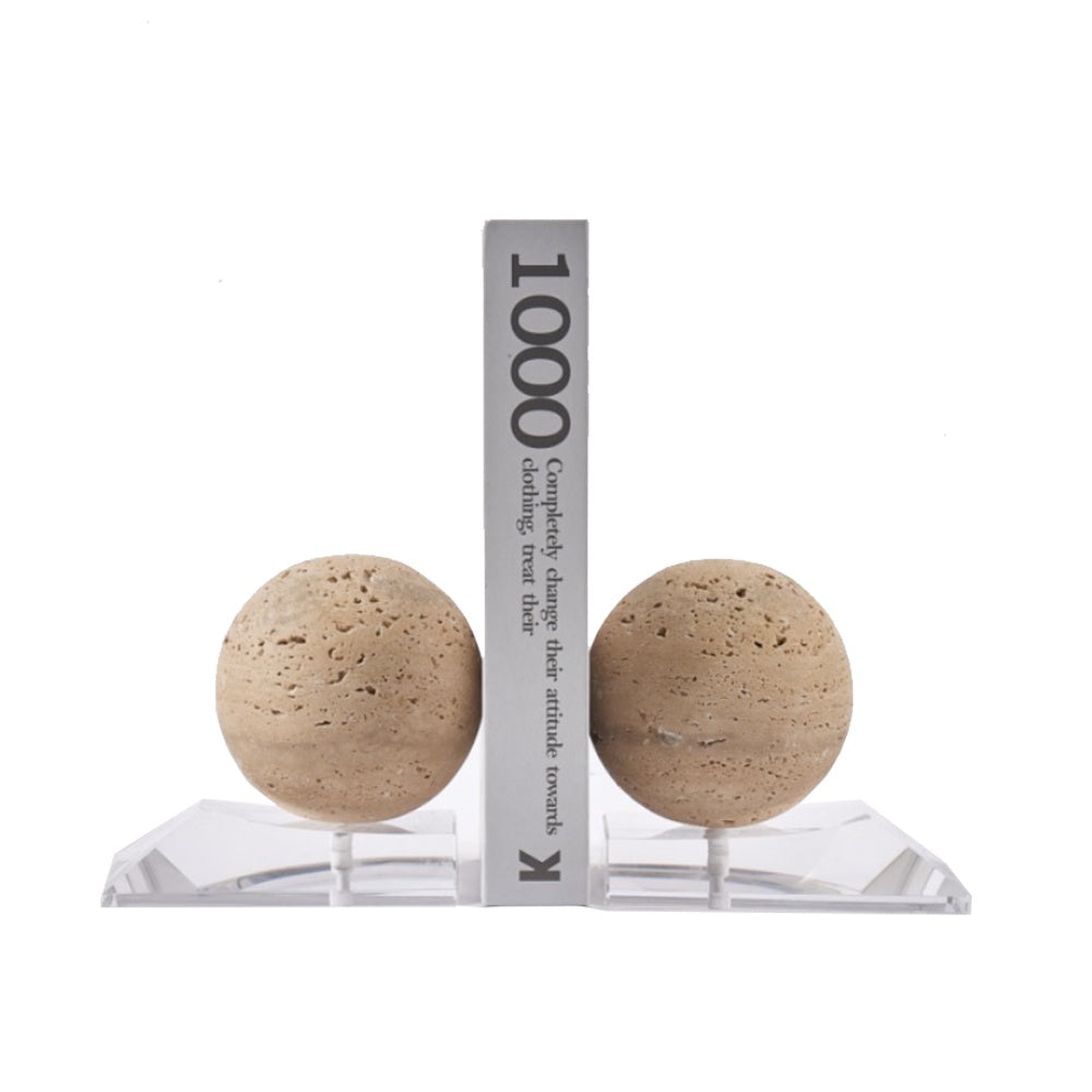 Crystal & Stone Bookends (Set of 2) CZK-1001