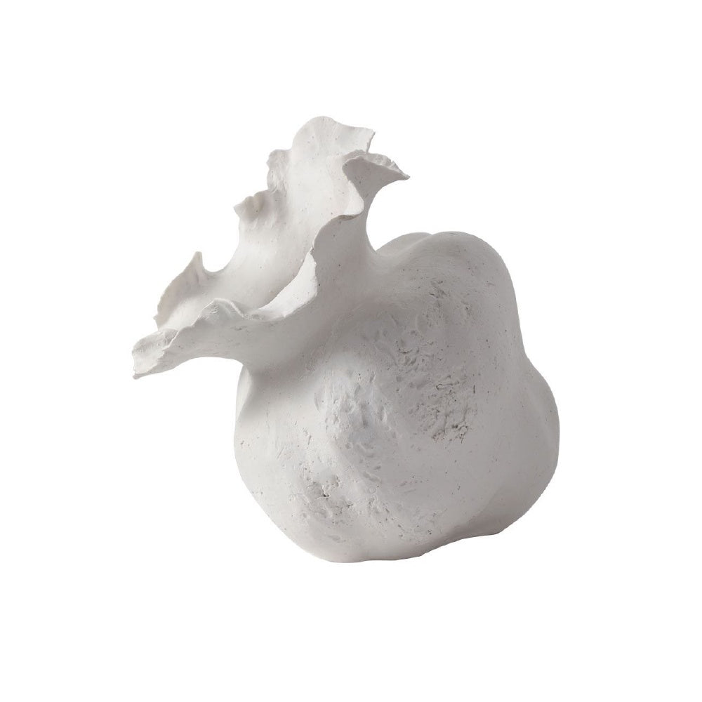 White Handmade Ceramic Tilted Vase DS102556W06