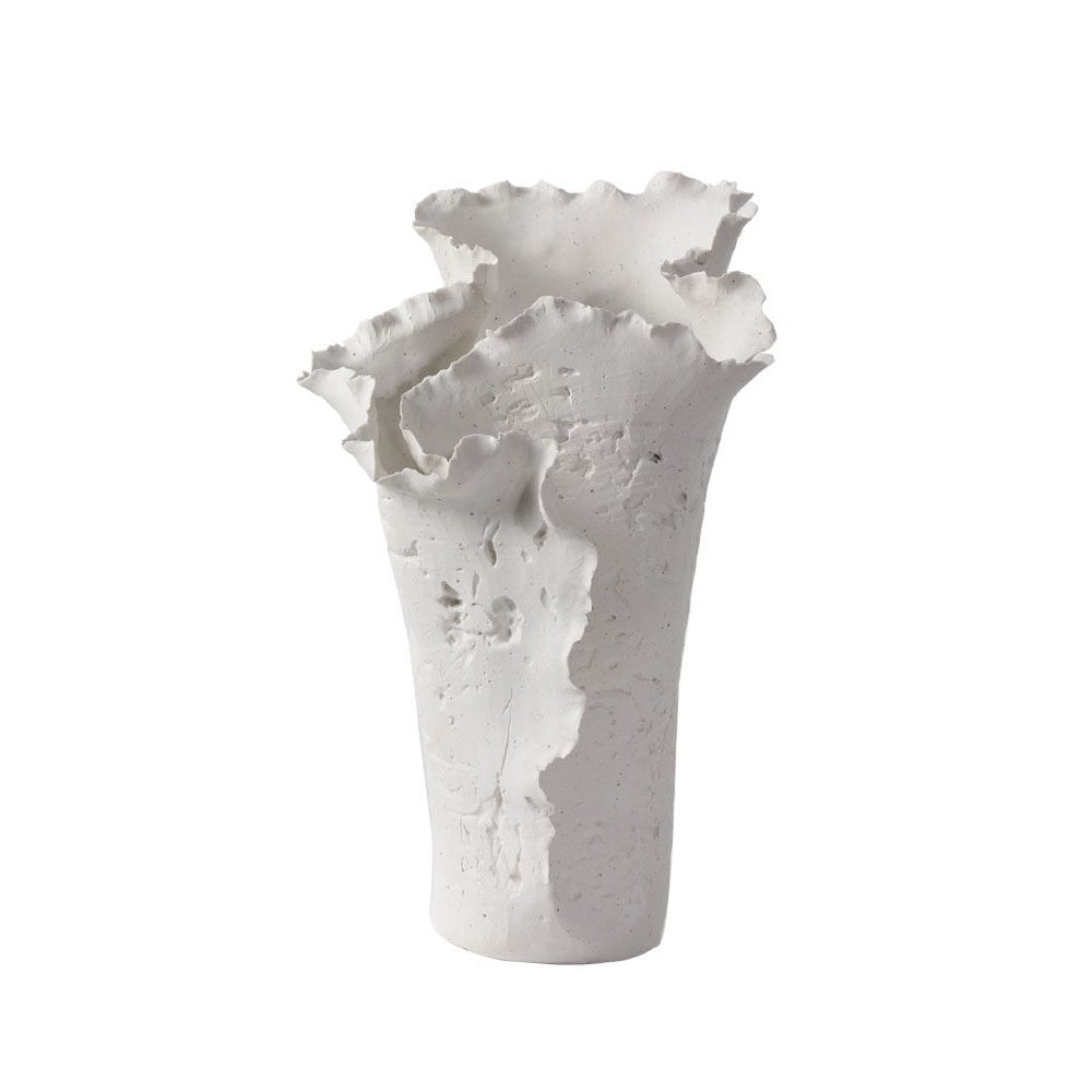 White Handmade Ceramic Vase DS102562W05