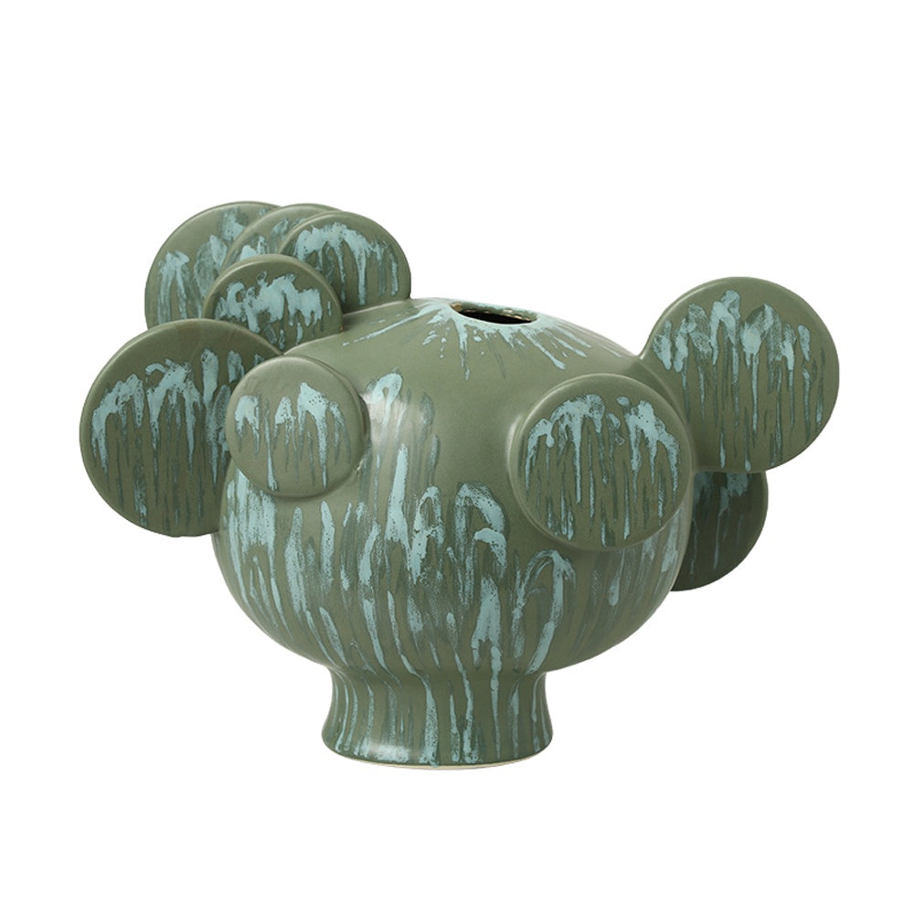 Green Cactus Inspired Ceramic Vase FA-D26047A
